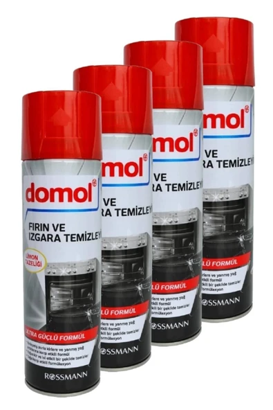 HALI TUT Domol Fırın & Izgara Temizleyici Köpük LİMON TAZELİĞİ 4 ADET 500 ml ULTRA GÜÇLÜ 8696630150806 ürün görseli 1