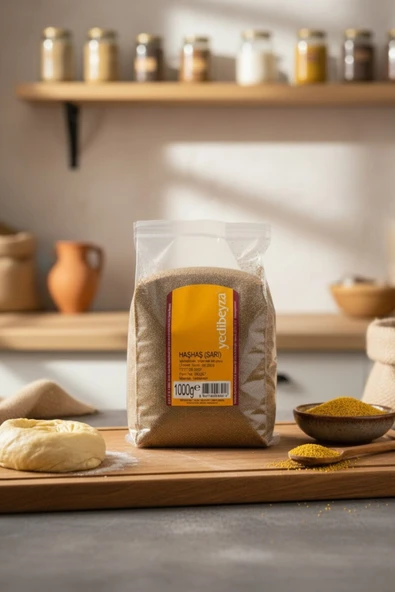 YEDİBEYZA Sarı Haşhaş 1kg | Doğal Haşhaş Tohumu ürün görseli 1