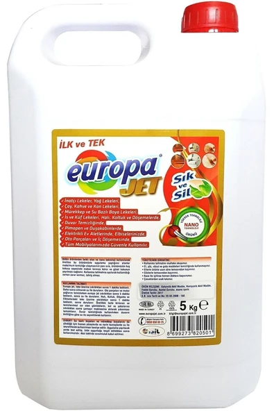 SENSU TİCARET Europa Jet Sık Ve Sıl 5kg ürün görseli 1