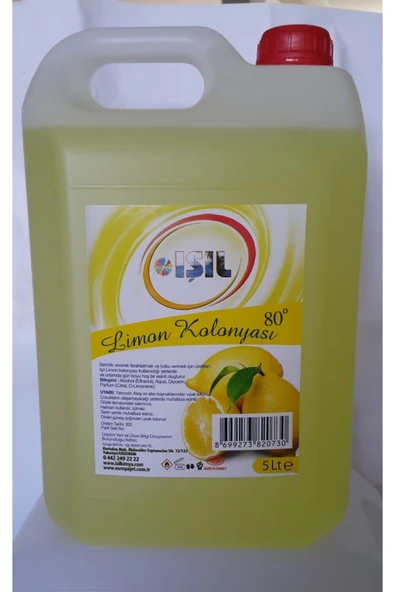 europa JET Europajet ışıl limon kolonyası 5 lt 80 derece ürün görseli 1