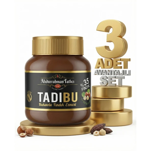 Tadıbu Kakaolu Fındık Ezmesi 3x330 Gr ürün görseli 1