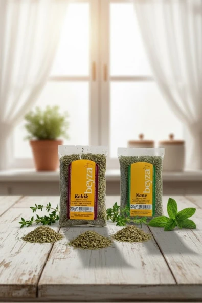 NEP Yedi Beyza Yemeklik Baharat Seti - Kekik 20 gr & Nane 25 gr ürün görseli 1