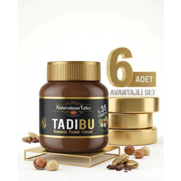 Tadıbu Kakaolu Fındık Ezmesi 6x330 Gr ürün görseli 1