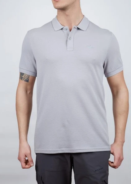 Alpinist Roc Erkek Polo T-Shirt Gri-M ürün görseli 1