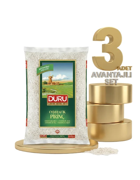 Duru Osmancı Pirinç 3x1 Kg - Resim 2