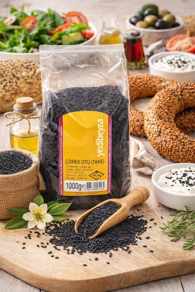 YEDİBEYZA Çörek Otu Tane 1000 gr Doğal Siyah Tohum – Katkısız Baharat ürün görseli 1