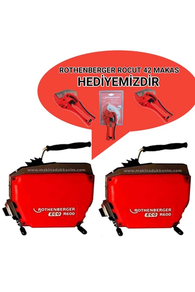 Rothenberger R600 Eco Seri Kanal Açma Mak 16+22mm Spiral SET ürün görseli 1