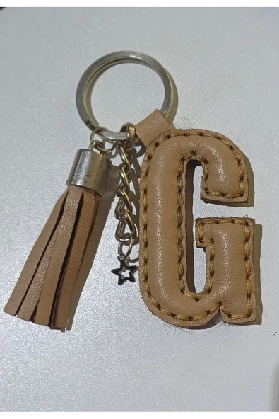 Durush Collection Gerçek Deri "G" Harfi Anahtarlık ürün görseli 1