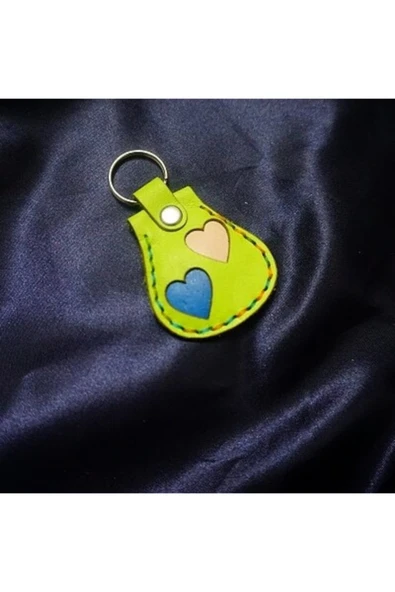 Durush Collection Gerçek Deri Kalpli Anahtarlık (hand Made) ürün görseli 1