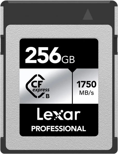Lexar Professional SILVER Serisi 256 GB CFexpress Kart, Tip B CFe Kart, 1750 MB/s'ye kadar Okuma Hızı, PCIe Gen3x2 özellikli CF Kart, DSLR ile uyumlu, XQD Kamera ile Ters (LCXEXSL256G-RNENG) Outlet ürün görseli 1