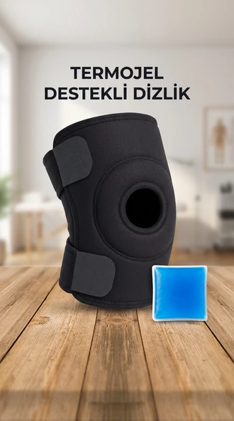 Çapraz Bağ Destekli Ortopedik Diz Korsesi Menisküs Dizlik Termojel Hediyeli ürün görseli 1