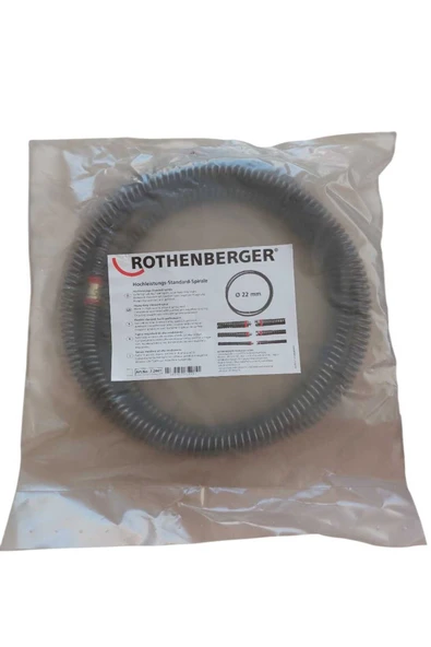 Rothenberger 22 mm Orjinal Boru Temizleme ve Tıkanıklık Açma Spirali ürün görseli 1