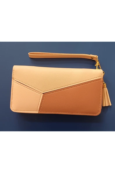Durush Collection Geometrik Desenli Pembe Kadın Cüzdanı ürün görseli 1
