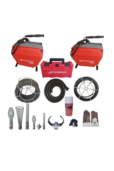 Rothenberger R600 Profesyonel SMK Kanal Gider Açma Makinesi Set (YAYLARIN İÇİ DOLU ) ürün görseli 1