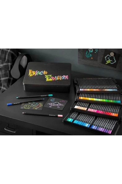 Faber Castell Black Edition Boya Kalemi 100lü - Resim 2