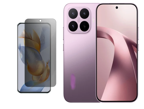Xiaomi 17T 5G ile Uyumlu Ekran Koruyucu 9H Esnek Nano Kırılmayan MAT HAYALET(Privacy) ürün görseli 1