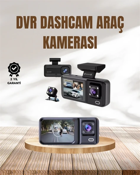 Wi-Fi Destekli Araç Kamerası: 2.7” Ekran, 128GB Destek ve IR Gece Görüş ürün görseli 1