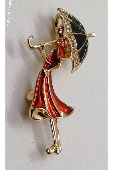 Durush Collection Altin Rengi? Broş ürün görseli 1