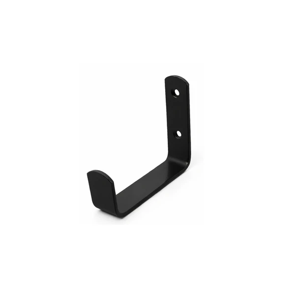 Metal Tekli Askı Mobilya Askısı Siyah Uzun 80 mm ürün görseli 1