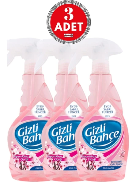 Eyüp Sabri Tuncer Gizli Bahçe Japon Kiraz Çiçeği Oda Kokusu 500 Ml x 3 Adet ürün görseli 1