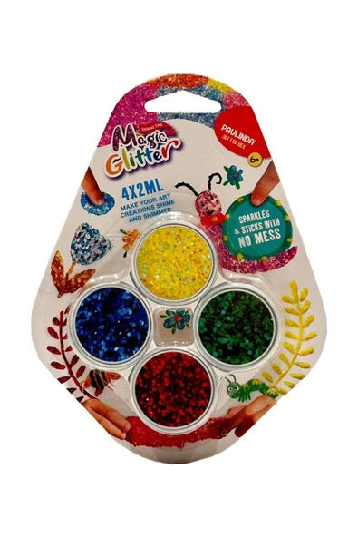 Parıltının Sihirli Dünyası Magic Glitter 4x2ml Hobi Seti ürün görseli 1