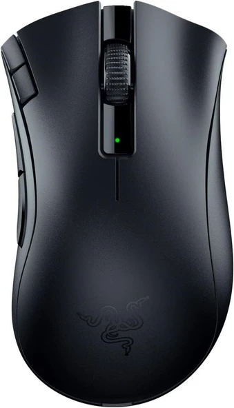 Razer DeathAdder V2 X HyperSpeed - Kablosuz Oyun için Ergonomik Mouse (235 Saat Pil Ömrü, HyperSpeed Kablosuz, 14K DPI Optik Sensör, Mekanik Anahtarlar Gen-2, 7 Programlanabilir Düğme) Siyah Teşhir ürün görseli 1