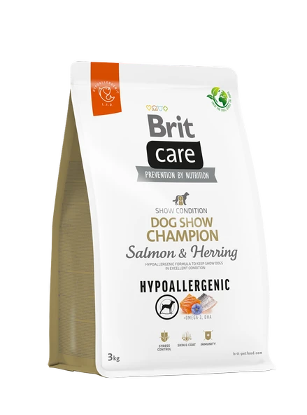 Brit Care Dog Show Champion Hipoalerjenik Somonlu ve Ringa Balıklı Yetişkin Köpek Maması 3Kg ürün görseli 1