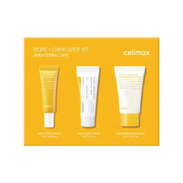 CELIMAX PORE+DARK SPOT BRIGHTENING KIT (SERUM+KREM+GÜNEŞ KREMİ) ürün görseli 1