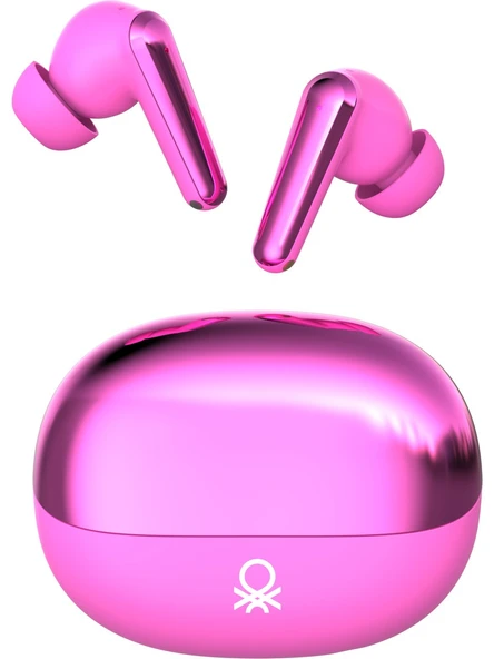 Imiki T14 Benetton Edition ANC TWS Pembe Kulak İçi Bluetooth Kulaklık ürün görseli 1