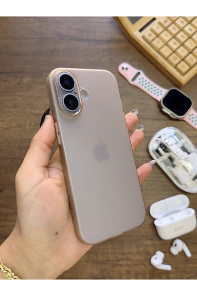 iPhone 17 Uyumlu Süper İnce Mat Ultra Thin Silikon Kılıf ürün görseli 1