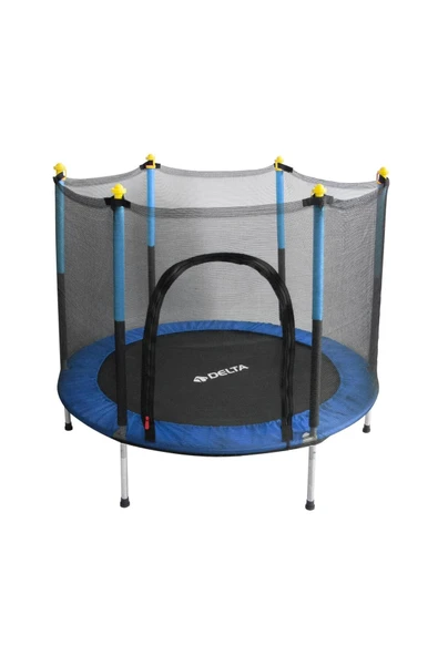 Delta Güvenlik Korumalı Fileli 140 Cm Özel Fermuar Güven Konforlu Çocuk Trampolini 55 İnç Trambolin ürün görseli 1