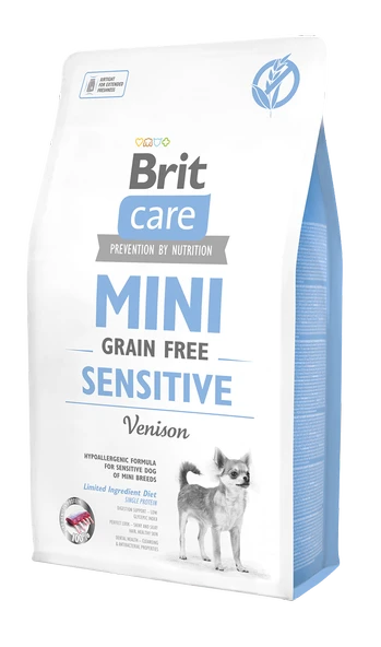 Brit Care Sensitive Hipoalerjenik Geyik Etli Tahılsız Küçük Irk Yetişkin Köpek Maması 2Kg ürün görseli 1