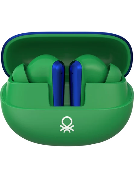 Imiki T14 Benetton Edition ANC TWS Yeşil-Mavi Kulak İçi Bluetooth Kulaklık ürün görseli 1