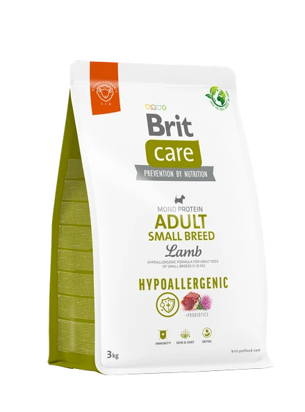 Brit Care Monoprotein Hipoalerjenik Kuzu Etli ve Pirinçli Küçük Irk Yetişkin Köpek Maması 3Kg ürün görseli 1