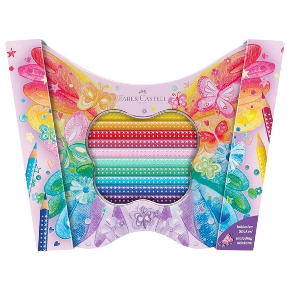 Faber Castell Sparkle Boya Kalem Kelebek Seti 20li ürün görseli 1