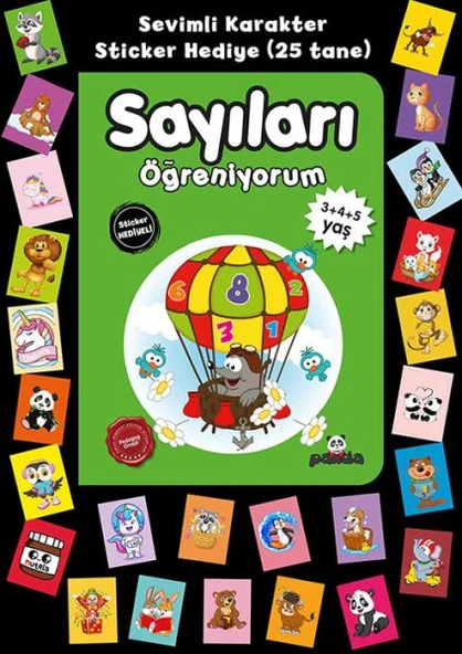 Stickerlı 3+4+5 Yaş Sayıları Öğreniyorum ürün görseli 1