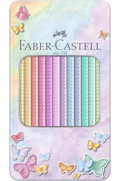 Faber Castell Parlak Pastel Renkli 12'li Boya Kalemi ürün görseli 1