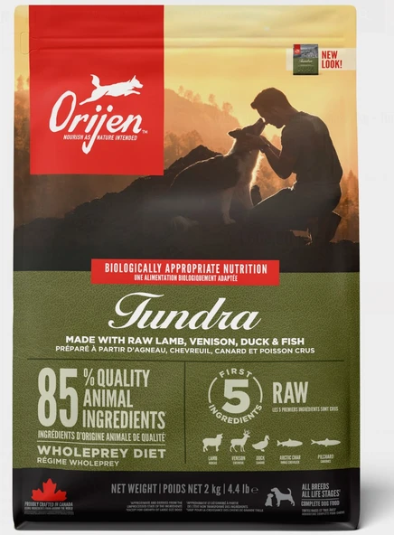 Orijen Tundra All Ages All Breeds Sığırlı Kuzulu Ve Domuzlu Her Yaş Ve Her Irk Köpek Maması 2 Kg ürün görseli 1