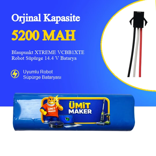 Blaupunkt XTREME VCBB1XTE Robot Süpürge 5200 mAh Batarya ürün görseli 1