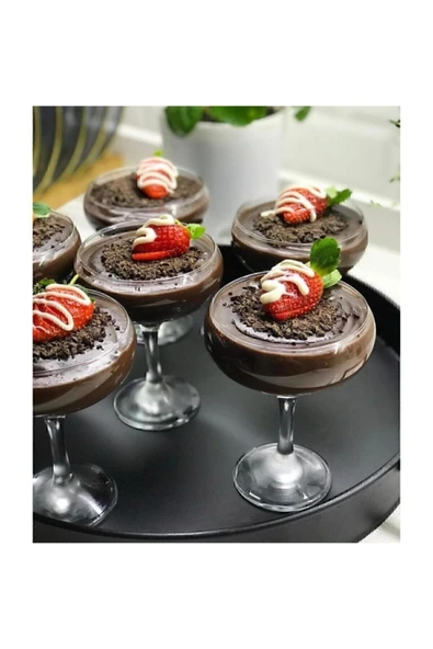 Paşabahçe Lav 6 Lı Cup Cam Sunumluk Ayaklı 145ccdir. 13cm Yüksekliği, Çapı 8.5cmdir. ürün görseli 1