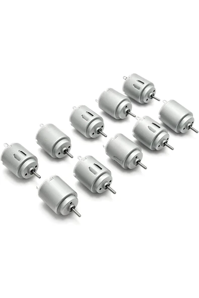 DC Motor 3V-6V Mikro Hobi Motoru Deney Seti Robotik Proje Oyuncak Motoru Küçük Güçlü Motor 10 Adet ürün görseli 1