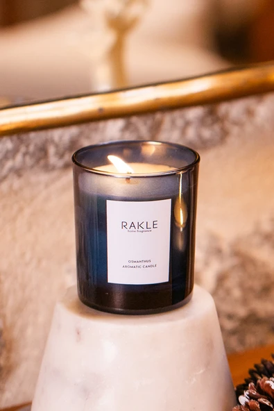 Rakle Basic Osmanthus Kokulu Mum Lacivert 170 gr ürün görseli 1