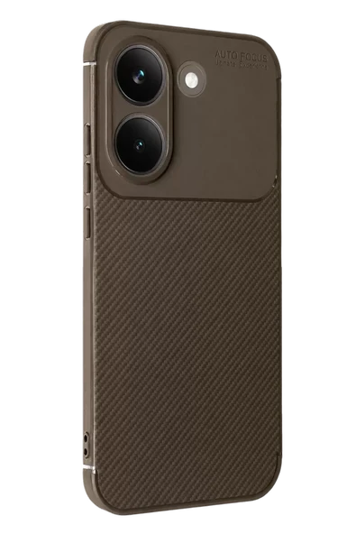 Newface Xiaomi Poco X8 Pro Auto Focus Karbon Kapak - Kahverengi ürün görseli 1