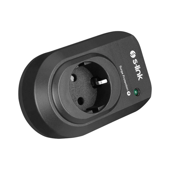 S-link SL-06 16A 3500W 450 Joule Akım Korumalı Tekli Priz ürün görseli 1