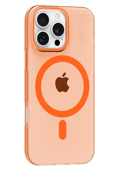 Joko Apple iPhone 16 Pro Max PC Blank Magsafe Kapak - Turuncu ürün görseli 1