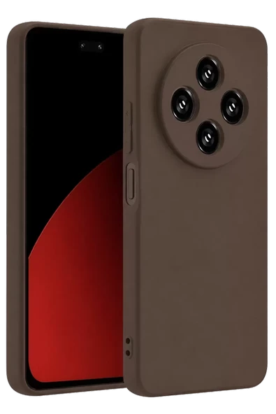 Newface Xiaomi Redmi 14C Kılıf First Silikon - Kahverengi ürün görseli 1
