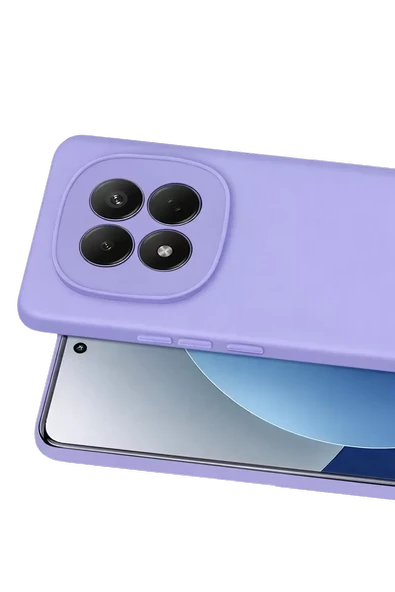 Newface Xiaomi Redmi Note 15 4G First Silikon - Lila - Resim 2