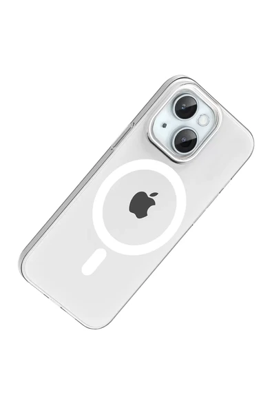 Joko Apple iPhone 15 PC Blank Magsafe Kapak - Şeffaf - Resim 2
