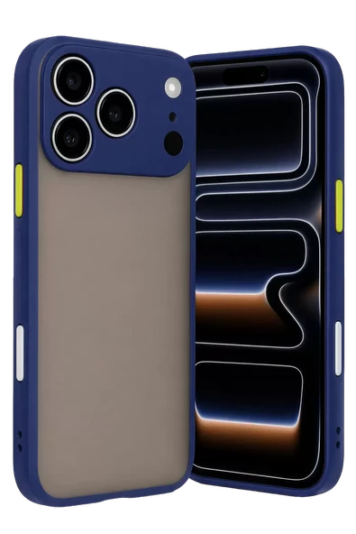 Newface Apple iPhone 17 Pro Max Kılıf Montreal Silikon Kapak - Lacivert ürün görseli 1