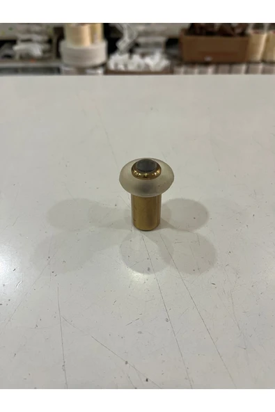 KARAPOLAT YER TAMPONU 5 ADET - SİLİKONLU KAPI TAMPONU - KAPI STOPERİ - SARI 45 MM - 5 ADET Altın ürün görseli 1